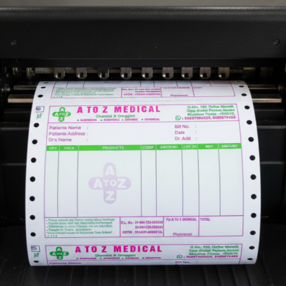 Custom Printed Dot Matrix Bill Without Carbon Copy | Ideal for Invoice Printing - Image 6