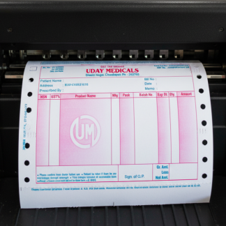 Custom Printed Dot Matrix Bill Without Carbon Copy | Ideal for Invoice Printing