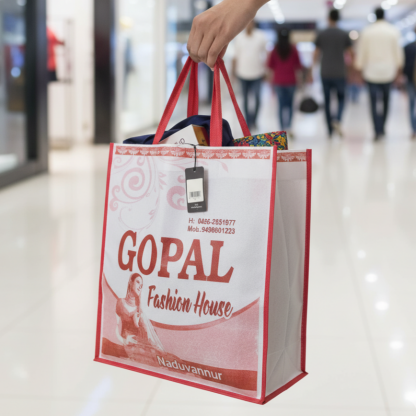 Custom Printed Non Woven Handle Bag | Single Color Printed | Best For Shops & Stores