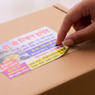 Custom Printed Stickers & Labels | Square & Rectangle Shape | Glossy Finish | Multicolor Printing | Best For Promotion, Marketing & Branding