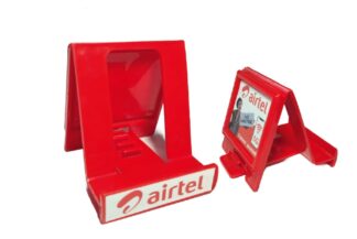 111. Custom Printed Plastic Mobile Stand/Airtel | Corporate Gifting And Branding