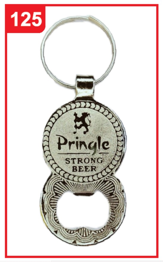 125. Custom Printed Nickel Spark Opener Keychain/Pringle | Corporate Gifting & Branding