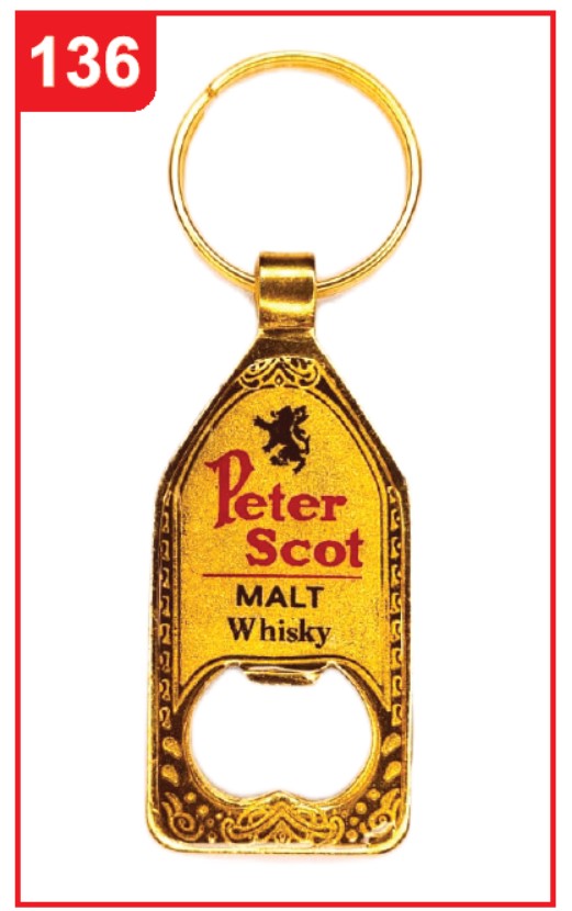 136. Custom Printed Golden Opener Keychain/Peterscot | Corporate Gifting & Branding