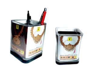 139. Custom Printed Plastic Pen Stand/Bhima | Corporate Gifting And Branding