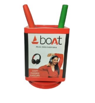 140. Custom Printed Plastic Pen Stand/Boat | Corporate Gifting And Branding