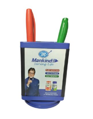 141. Custom Printed Plastic Pen Stand/Mankind | Corporate Gifting And Branding