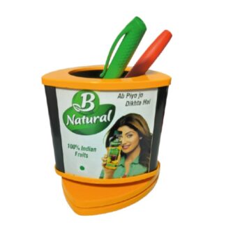 142. Custom Printed Plastic Pen Stand/Bnatural | Corporate Gifting And Branding