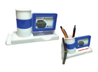 148. Custom Printed Plastic Pen Stand/Tatapunch | Corporate Gifting And Branding