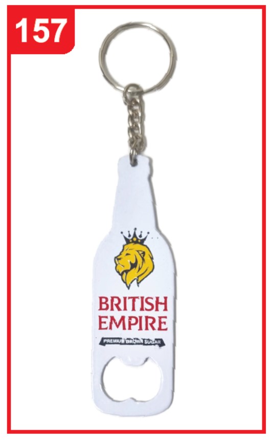 157. Custom Printed Powder Coated Keychain/Britishempire | Corporate Gifting & Branding
