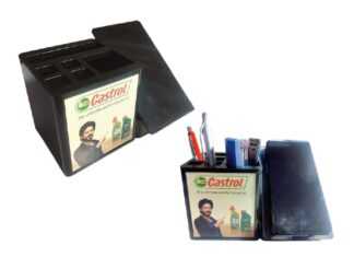 158. Custom Printed Plastic Pen Stand/Costrol | Corporate Gifting And Branding