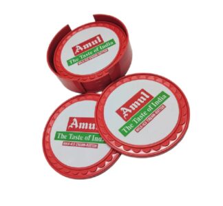 164. Custom Printed Plastic Tea Coaster/Amul | Corporate Gifting And Branding