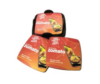 166. Custom Printed Mdf Tea Coaster/Zomato | Corporate Gifting And Branding