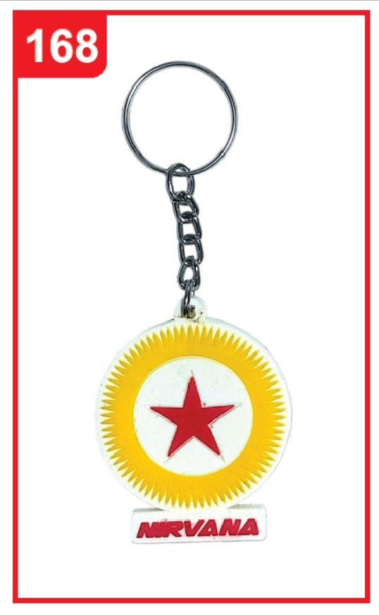 168. Custom Printed Sillicon Keychain/Nirvana | Corporate Gifting & Branding