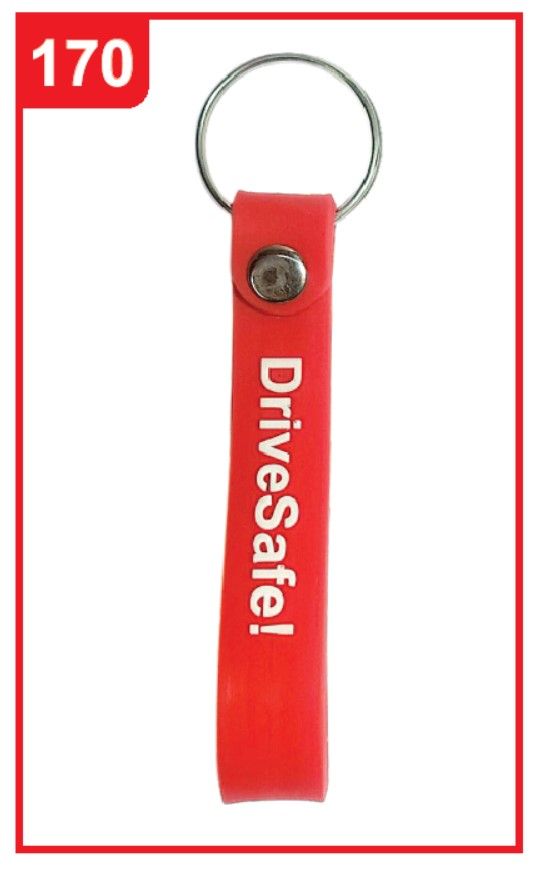 170. Custom Printed Sillicon Keychain/Drivesafe | Corporate Gifting & Branding