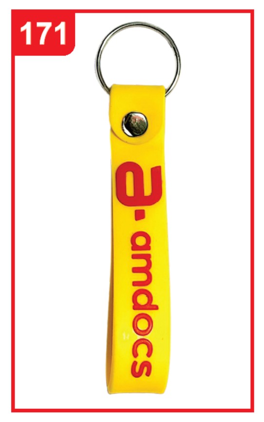171. Custom Printed Sillicon Keychain/A-Amdocs | Corporate Gifting & Branding