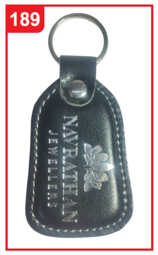189. Custom Printed Leather Keychain/Navrathan | Corporate Gifting & Branding