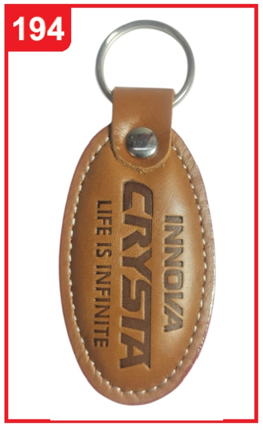 194. Custom Printed Leather Keychain/Innovacrysta | Corporate Gifting & Branding