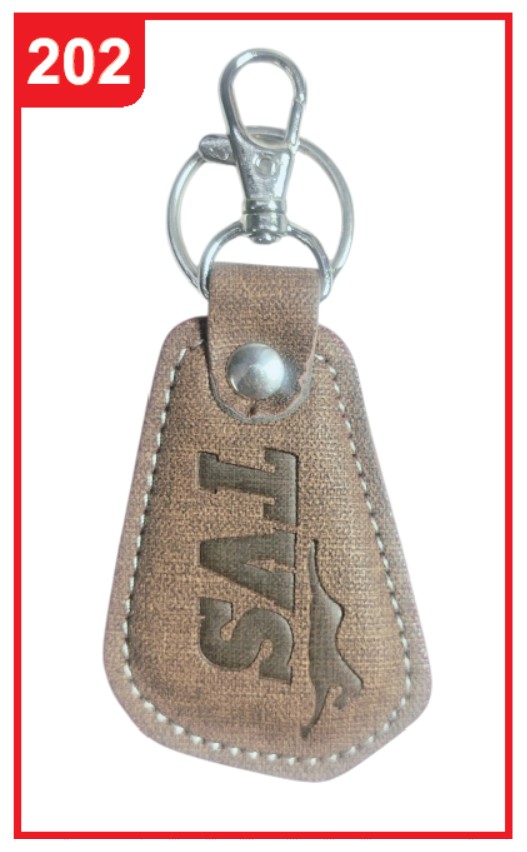 202. Custom Printed Leather Keychain/Tvs | Corporate Gifting & Branding