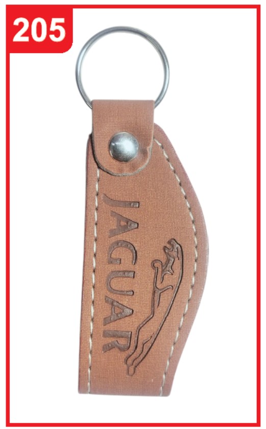 205. Custom Printed Leather Keychain/Jaguar | Corporate Gifting & Branding