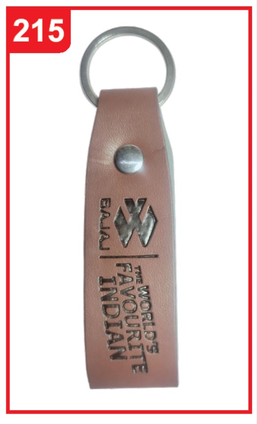 215. Custom Printed Leather Keychain/Bajaj | Corporate Gifting & Branding