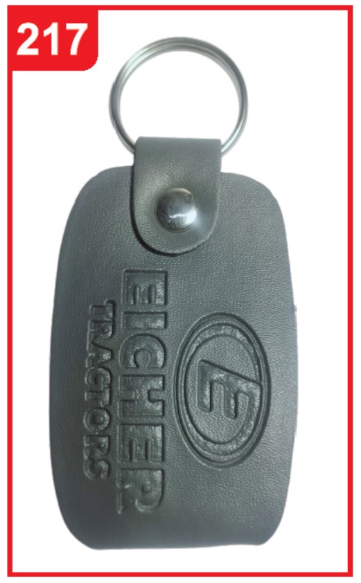217. Custom Printed Leather Keychain/Eicher | Corporate Gifting & Branding