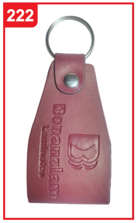 222. Custom Printed Leather Keychain/Bonanzlam | Corporate Gifting & Branding