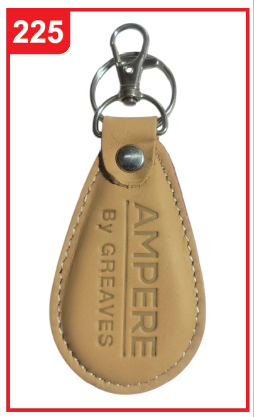 225. Custom Printed Leather Keychain/Ampere | Corporate Gifting & Branding