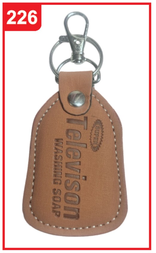 226. Custom Printed Leather Keychain/Televison | Corporate Gifting & Branding