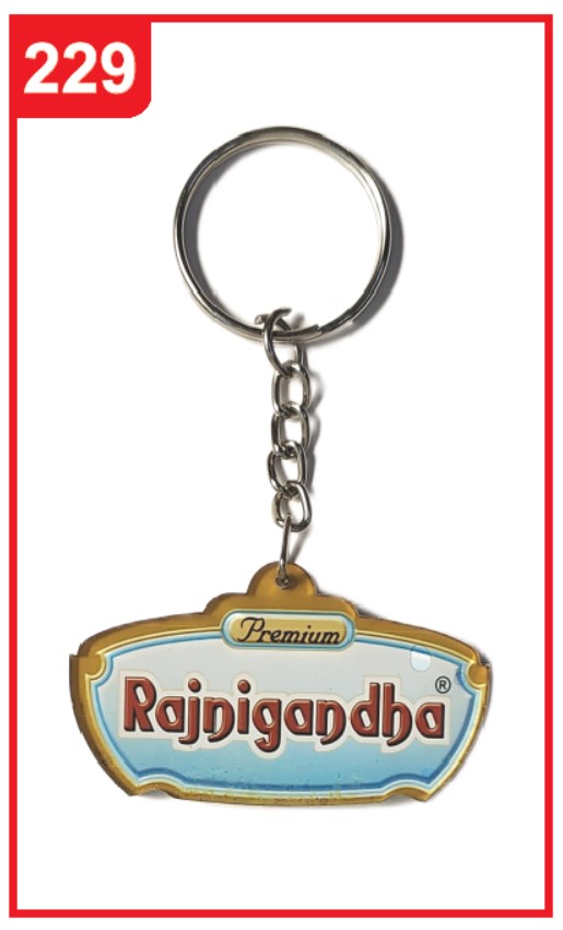 229. Custom Printed Acrylic Keychain/Rajnigandha | Corporate Gifting & Branding