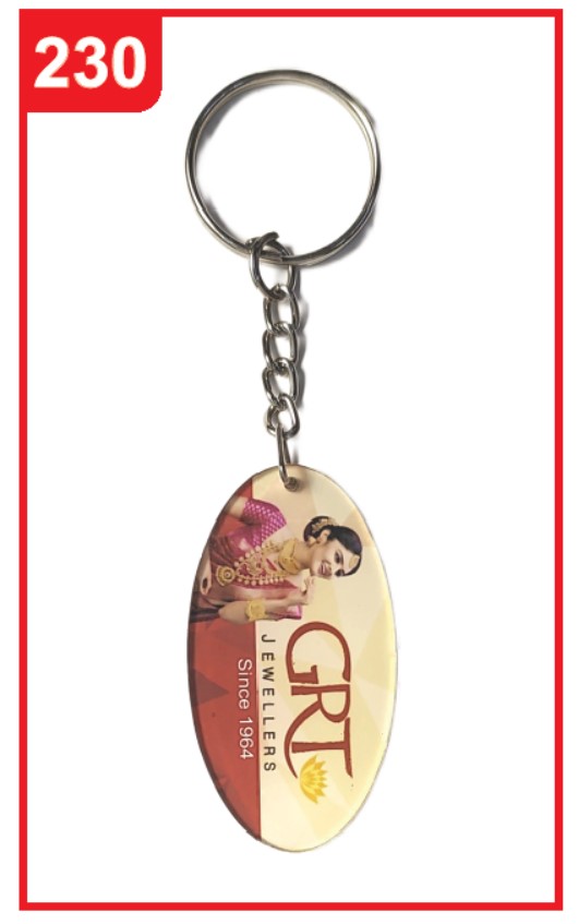 230. Custom Printed Acrylic Keychain/Grt | Corporate Gifting & Branding
