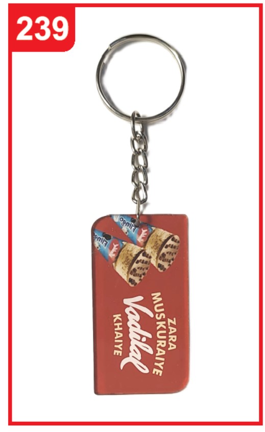 239. Custom Printed Acrylic Keychain/Vadilal | Corporate Gifting & Branding