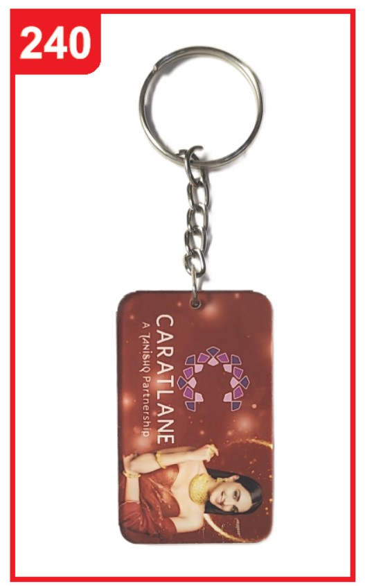 240. Custom Printed Acrylic Keychain/Caratlane | Corporate Gifting & Branding