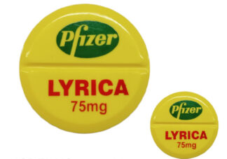 001. Custom Printed Plastic Paper Weight/Pfizer | Corporate Gifting And Branding