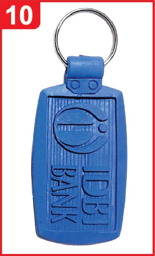 010. Custom Printed Pvc Mold Keychain/Idbibank | Corporate Gifting & Branding