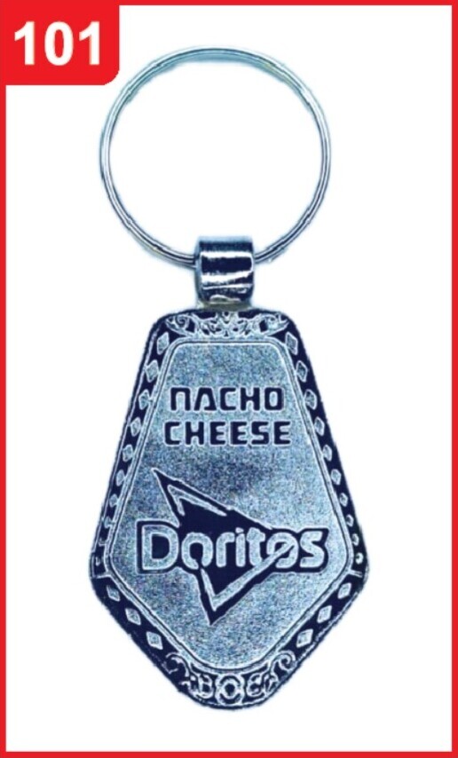 101. Custom Printed Chrome Spark Keychain/Doritos | Corporate Gifting & Branding