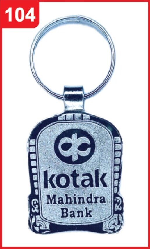 104. Custom Printed Chrome Spark Keychain/Kotak | Corporate Gifting & Branding