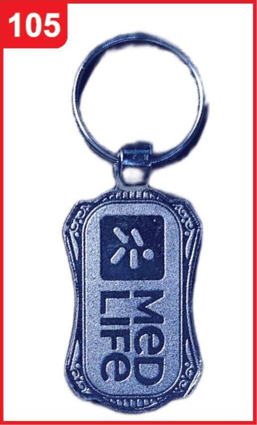 105. Custom Printed Chrome Spark Keychain/Lenskart | Corporate Gifting & Branding