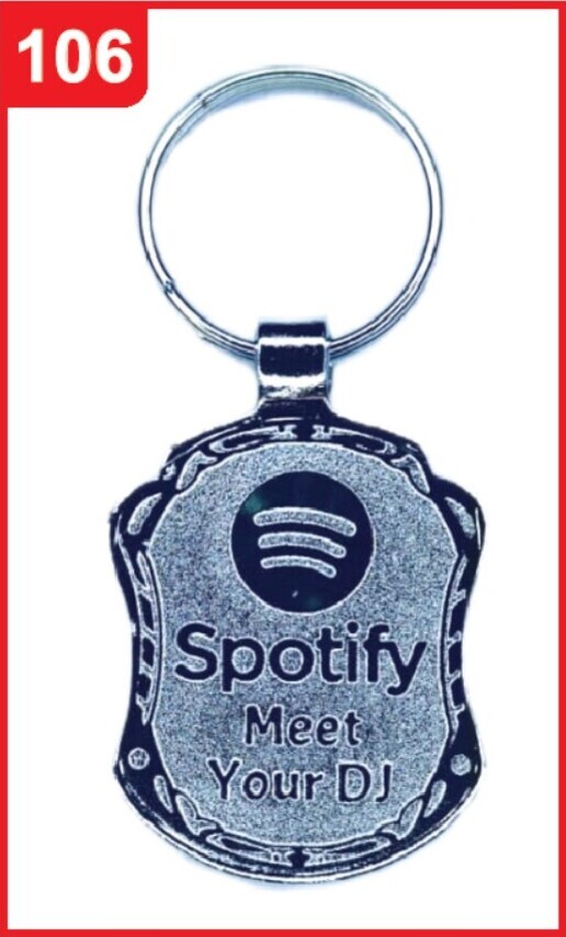 106. Custom Printed Chrome Spark Keychain/Medlife | Corporate Gifting & Branding