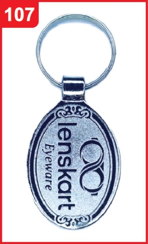 107. Custom Printed Chrome Spark Keychain/Spotify | Corporate Gifting & Branding