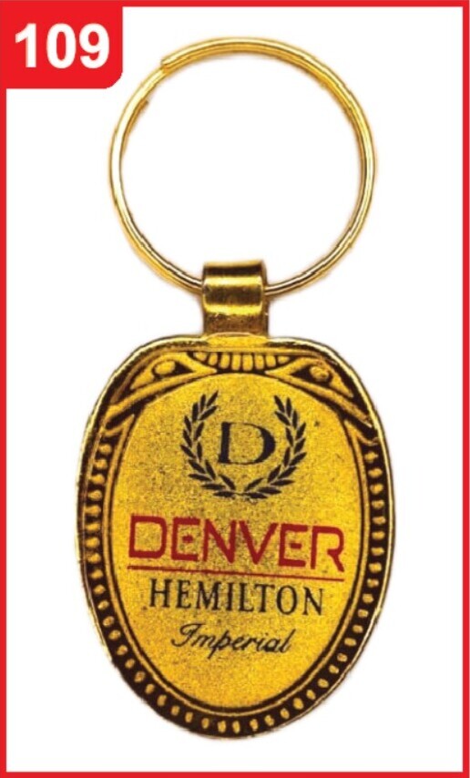 109. Custom Printed Golden Meena Keychain/Denver | Corporate Gifting & Branding