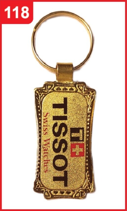 118. Custom Printed Golden Meena Keychain/Tissot | Corporate Gifting & Branding
