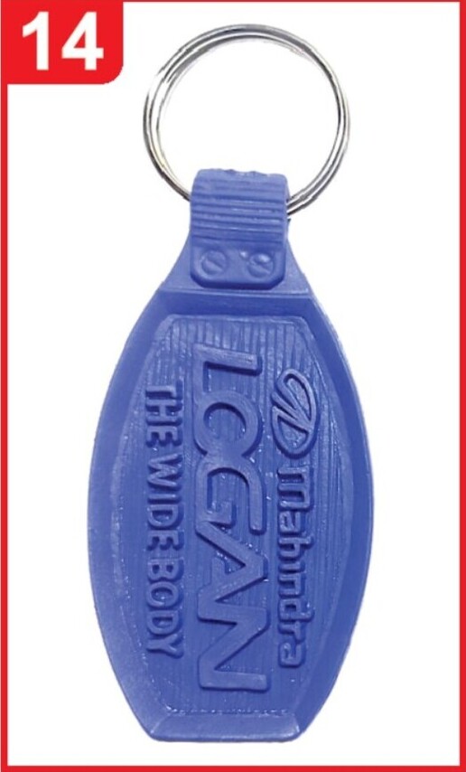 014. Custom Printed Pvc Mold Keychain/Mahindralogan | Corporate Gifting & Branding