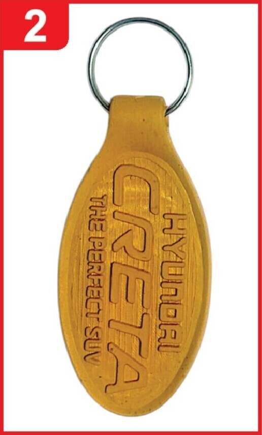 002. Custom Printed Pvc Mold Keychain/Hyundaicreta | Corporate Gifting & Branding