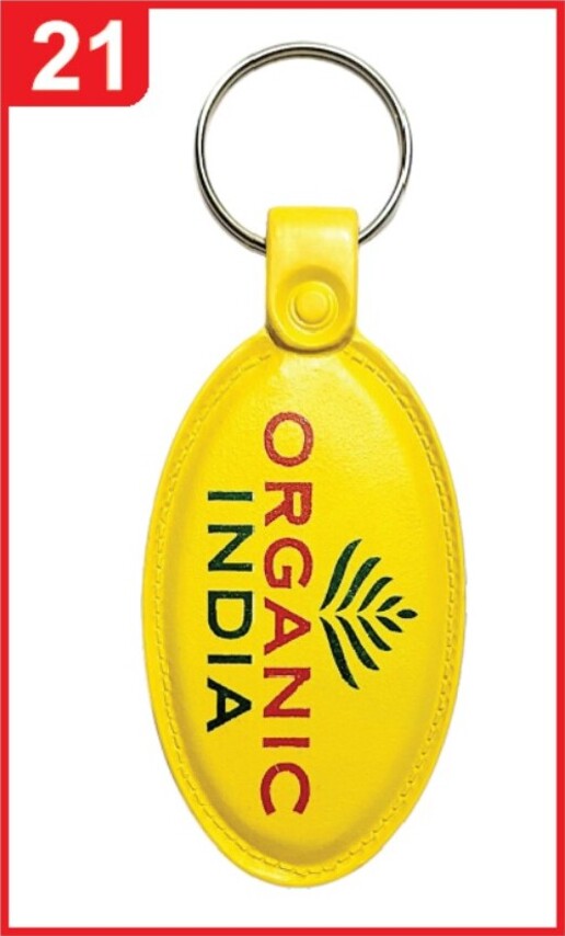 021. Custom Printed Abs Patta Keychain/Organicindia | Corporate Gifting & Branding
