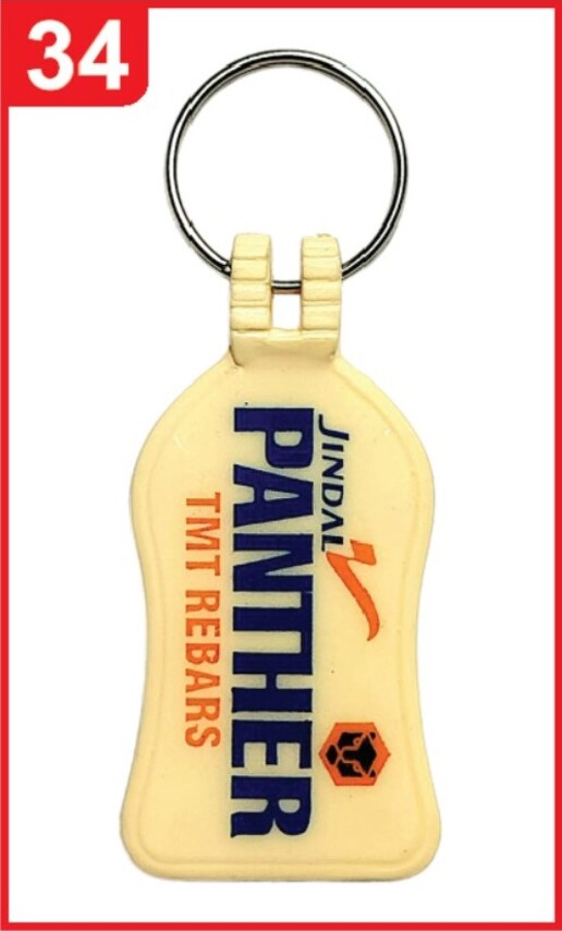 034. Custom Printed Abs Meena Keychain/Panther | Corporate Gifting & Branding