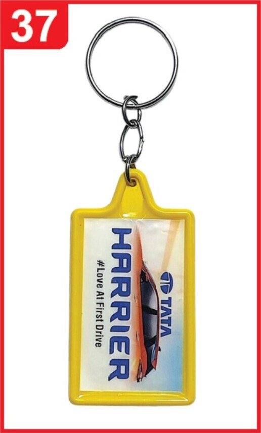 037. Custom Printed Abs Meena Digital Keychain/Tataharrier | Corporate Gifting & Branding