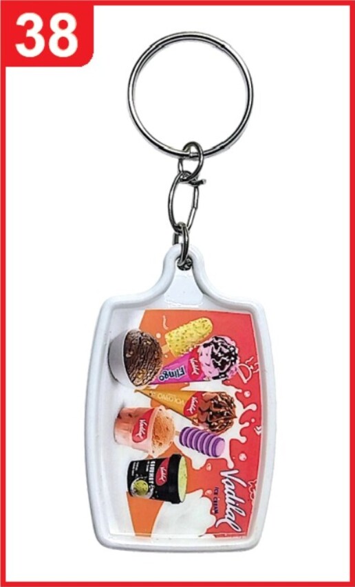 038. Custom Printed Abs Meena Digital Keychain/Vadilal | Corporate Gifting & Branding