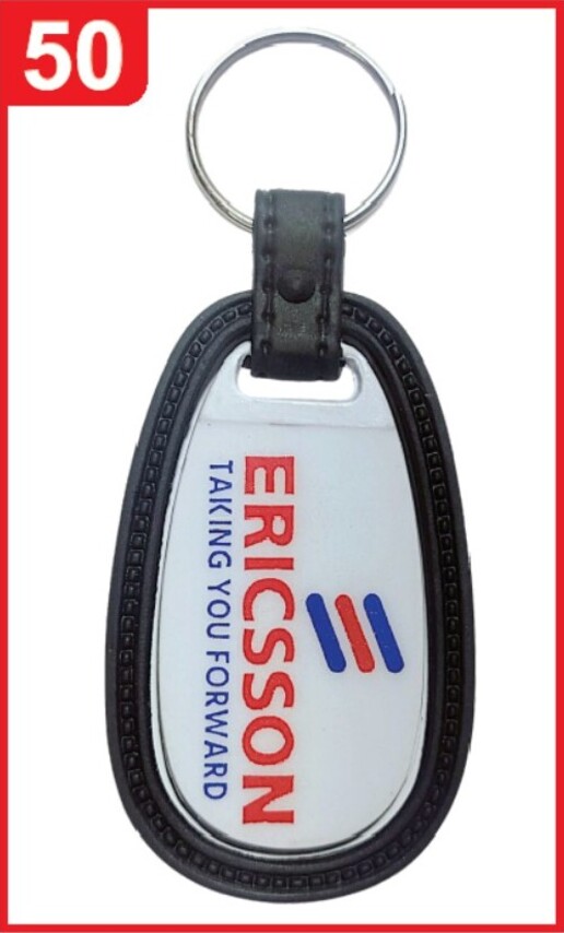 050. Custom Printed Abs Patta Keychain/Ericsson | Corporate Gifting & Branding