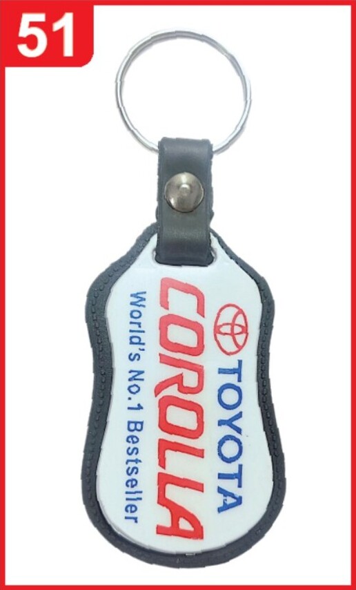 051. Custom Printed Abs Patta Keychain/Corolla | Corporate Gifting & Branding