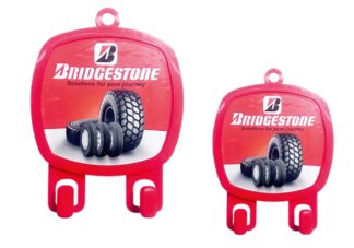 055. Custom Printed Plastic Key Holder/Bridgestone | Corporate Gifting And Branding